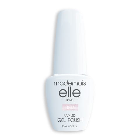 לק ג’ל ורוד נקודות #007 15ml – סדרת BLACK DOTS