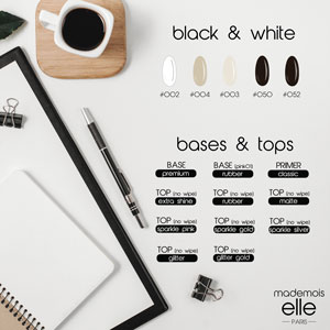 שחור | לבן | בייסים וטופים