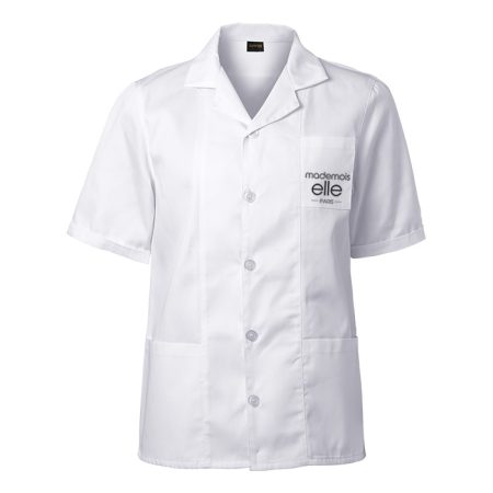 חלוק עבודה לבן לקוסמטיקאית